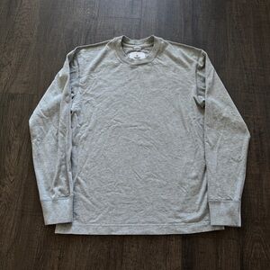 Reigning Champ Light Gray Long Sleeve Tee
